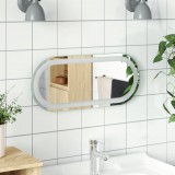 vidaXL Ovális LED-es fürdőszobai tükör 60 x 25 cm