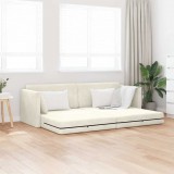vidaXL Padlókanapé-ágy 200cm Krém Bársony
