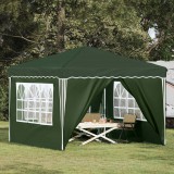 vidaXL Parti sátor 288 x 288 x 245 cm Zöld Oxford Szövet