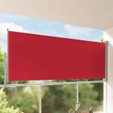 vidaXL Piros behúzható oldalsó teraszi napellenző 140 x 300 cm