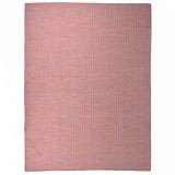 vidaXL Piros lapos szövésű kültéri szőnyeg 120 x 170 cm