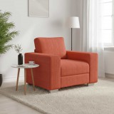 vidaXL Piros-narancssárga kordbársony szövet kanapéfotel 100 x 77 x 82 cm
