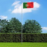 vidaXL Portugál zászló 90 x 150 cm