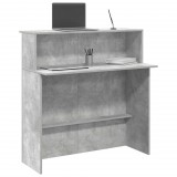 vidaXL Recepciós pult betonszürke 100x50x103,5 cm szerelt fa
