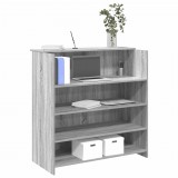 vidaXL Recepciós pult szürke sonoma 100x50x103,5 cm szerelt fa