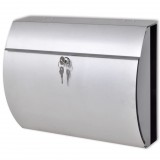 vidaXL Rozsdamentes acél postaláda