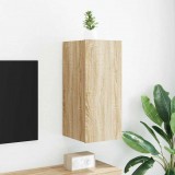 vidaXL Sonoma tölgy színű fali TV-szekrény LED-ekkel 30,5x35x70 cm