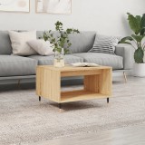 vidaXL Sonoma tölgy színű szerelt fa dohányzóasztal 60x50x40 cm