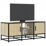 vidaXL Sonoma tölgy színű szerelt fa és fém TV-szekrény 100x35x41 cm