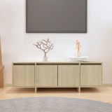 vidaXL Sonoma tölgy színű szerelt fa fali TV-szekrény 120x30x40,5 cm