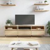 vidaXL Sonoma tölgy színű szerelt fa fali TV-szekrény 150x30x44,5 cm