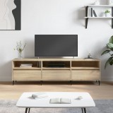 vidaXL Sonoma tölgy színű szerelt fa fali TV-szekrény 150x30x44,5 cm