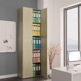 vidaXL Sonoma tölgy színű szerelt fa irodaszekrény 60 x 32 x 190 cm