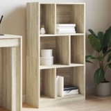 vidaXL Sonoma tölgy színű szerelt fa könyvszekrény 57x28,5x107,5 cm