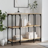 vidaXL Sonoma tölgy színű szerelt fa tálalóasztal 102x35x90 cm