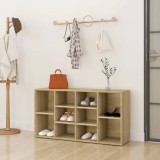 vidaXL Sonoma-tölgyszínű forgácslap cipőtároló pad 103 x 30 x 54,5 cm