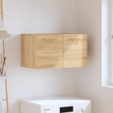 vidaXL Sonoma-tölgyszínű szerelt fa faliszekrény 60 x 36,5 x 35 cm