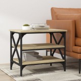 vidaXL Sonoma tölgyszínű szerelt fa kisasztal 55 x 38 x 45 cm