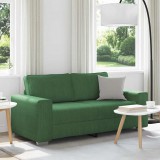 vidaXL Sötétzöld kétszemélyes kanapé 180 x 77 x 82 cm kordbársony szövet