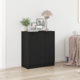 vidaXL Széf Fekete tölgy 60 x 30 x 70 cm Faanyag