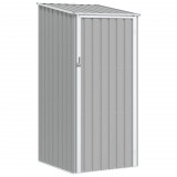 vidaXL Szürke horganyzott acél kerti fészer 87 x 98 x 159 cm