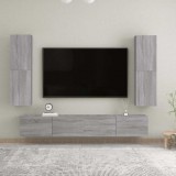 vidaXL Szürke sonoma színű fali TV-szekrény 30,5 x 30 x 110 cm
