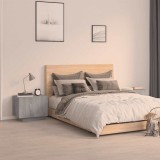 vidaXL Szürke sonoma színű szerelt fa éjjeliszekrény 100 x 35 x 40 cm