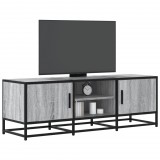 vidaXL Szürke sonoma színű szerelt fa és fém TV-szekrény 120x35x41 cm