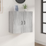 vidaXL Szürke sonoma színű szerelt fa faliszekrény 60 x 31 x 60 cm