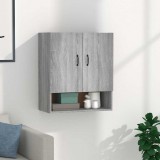 vidaXL Szürke sonoma színű szerelt fa faliszekrény 60 x 31 x 70 cm