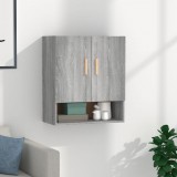 vidaXL Szürke sonoma színű szerelt fa faliszekrény 60x31x70 cm