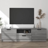 vidaXL Szürke sonoma színű szerelt fa TV-szekrény 140 x 35 x 40 cm
