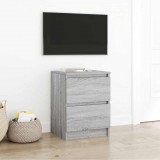 vidaXL Szürke sonoma színű szerelt fa TV-szekrény 40x35x54 cm