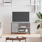 vidaXL Szürke sonoma színű szerelt fa TV-szekrény 80x40x50 cm