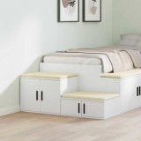 vidaXL Tárolószekrény 2 db Fehér 108 x 41 x 40 cm Szerelt Fa