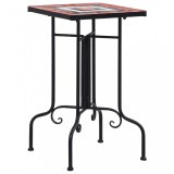 vidaXL Terrakotta és fehér kerámia mozaik kisasztal