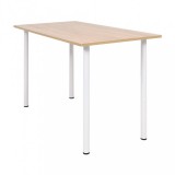 vidaXL Tölgyfa/fehér színű étkezőasztal 120 x 60 x 73 cm