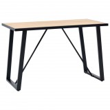 vidaXL tölgyszínű MDF étkezőasztal 120 x 60 x 75 cm
