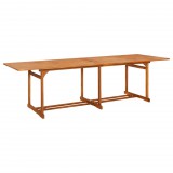 vidaXL Tömör akácfa kerti étkezőasztal 280 x 90 x 75 cm