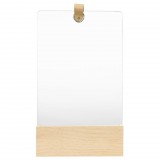 vidaXL tömör fenyőfa fali tükör 23 x 39,5 cm