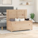 vidaXL Tömör fenyőfa tárolóláda 110x50x45,5 cm