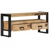 vidaXL Tömör mangófa TV-szekrény 100 x 30 x 45 cm