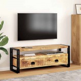 vidaXL Tömör mangófa TV-szekrény 120 x 35 x 45 cm