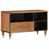 vidaXL Tömör mangófa TV-szekrény 80 x 33 x 46 cm