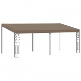 vidaXL tópszínű falra szerelhető pavilon 6 x 3 x 2,5 m