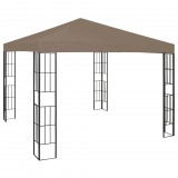 vidaXL Tópszínű pavilon 3 x 3 m