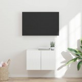 vidaXL TV Fali Szekrény 59,5 x 31 x 40 cm Magas Fényű Fehér Szerelt Fa