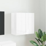 vidaXL TV Fali Szekrény 59,5 x 31 x 60 cm Magas Fényű Fehér Szerelt Fa