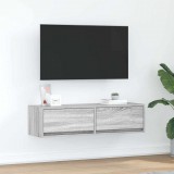 vidaXL TV szekrény 100 x 31 x 25,5 cm Szürke sonoma Szerelt fa