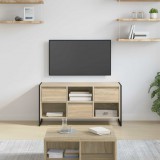 vidaXL TV szekrény 100 x 36 x 49,5 cm Sonoma Szerelt Fa